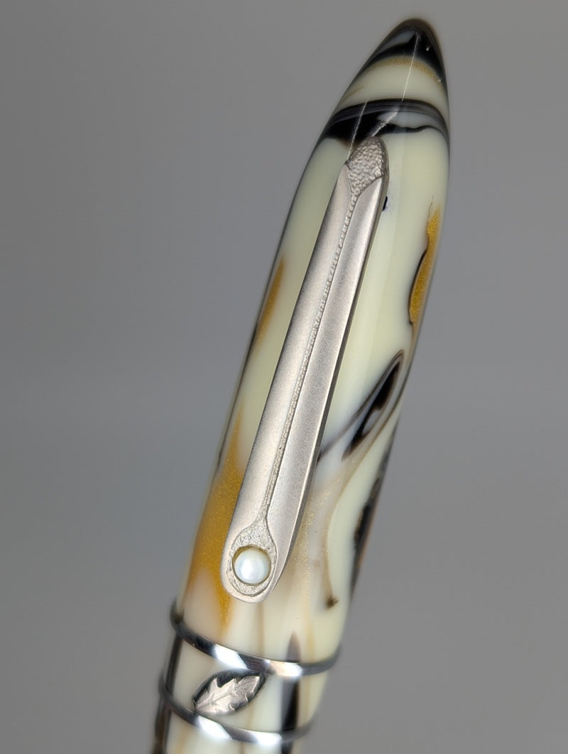 *Consignment* Stipula Model-T Pyrite Fountain Pen / Rollerball Pen Set