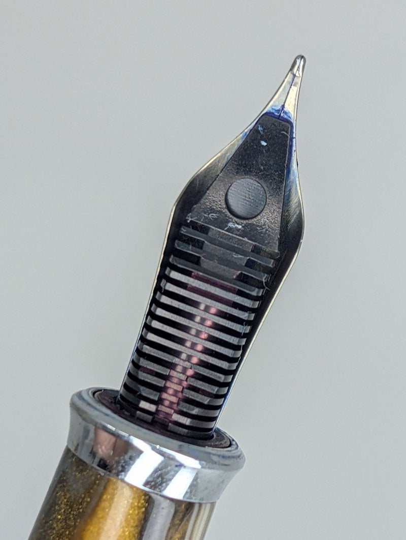 *Consignment* Stipula Model-T Pyrite Fountain Pen / Rollerball Pen Set