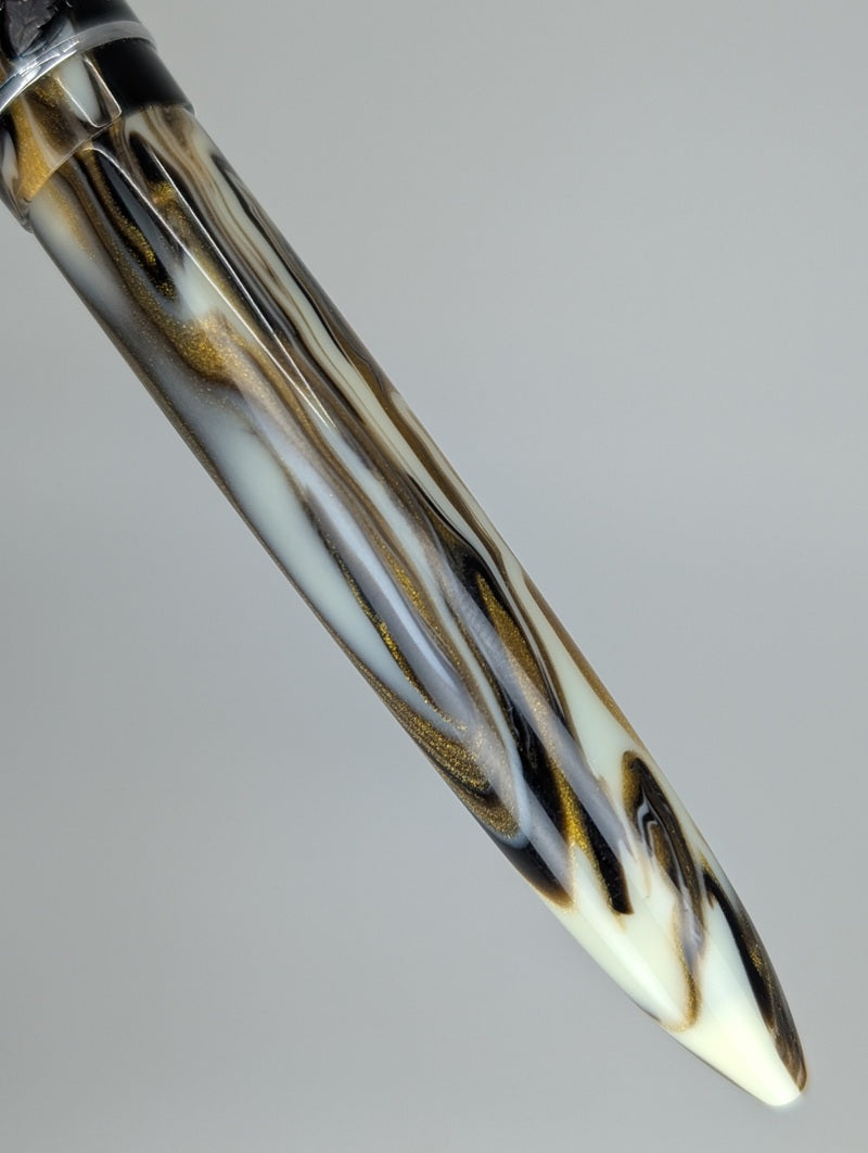 *Consignment* Stipula Model-T Pyrite Fountain Pen / Rollerball Pen Set