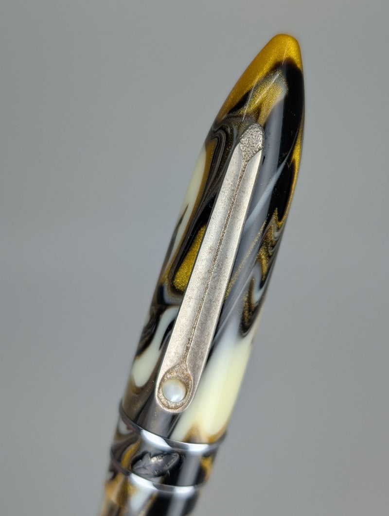 *Consignment* Stipula Model-T Pyrite Fountain Pen / Rollerball Pen Set