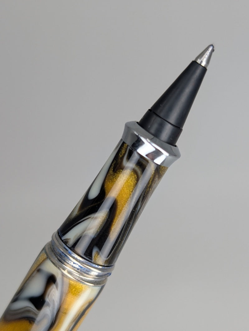 *Consignment* Stipula Model-T Pyrite Fountain Pen / Rollerball Pen Set