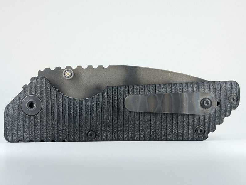 *Consignment* AR Groove Black G10 w/ Tiger Camo Blade Linerlock Folding Knife