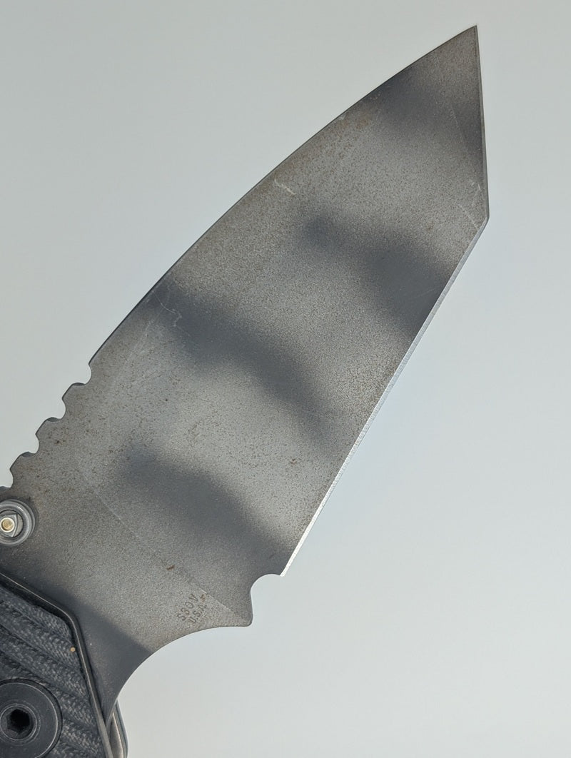 *Consignment* AR Groove Black G10 w/ Tiger Camo Blade Linerlock Folding Knife