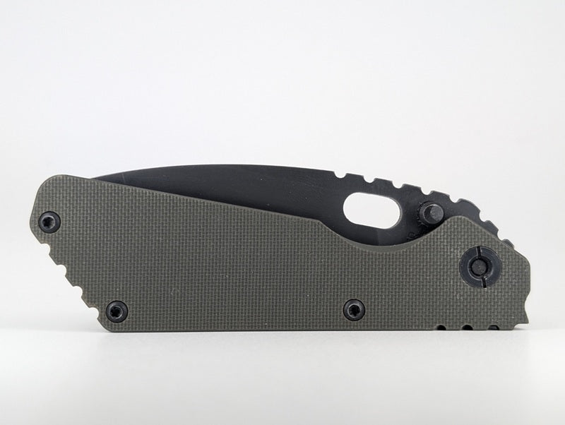 *Consignment* Strider Mini OD Green G10 / Titanium Tiger Camo Framelock Folding Knife