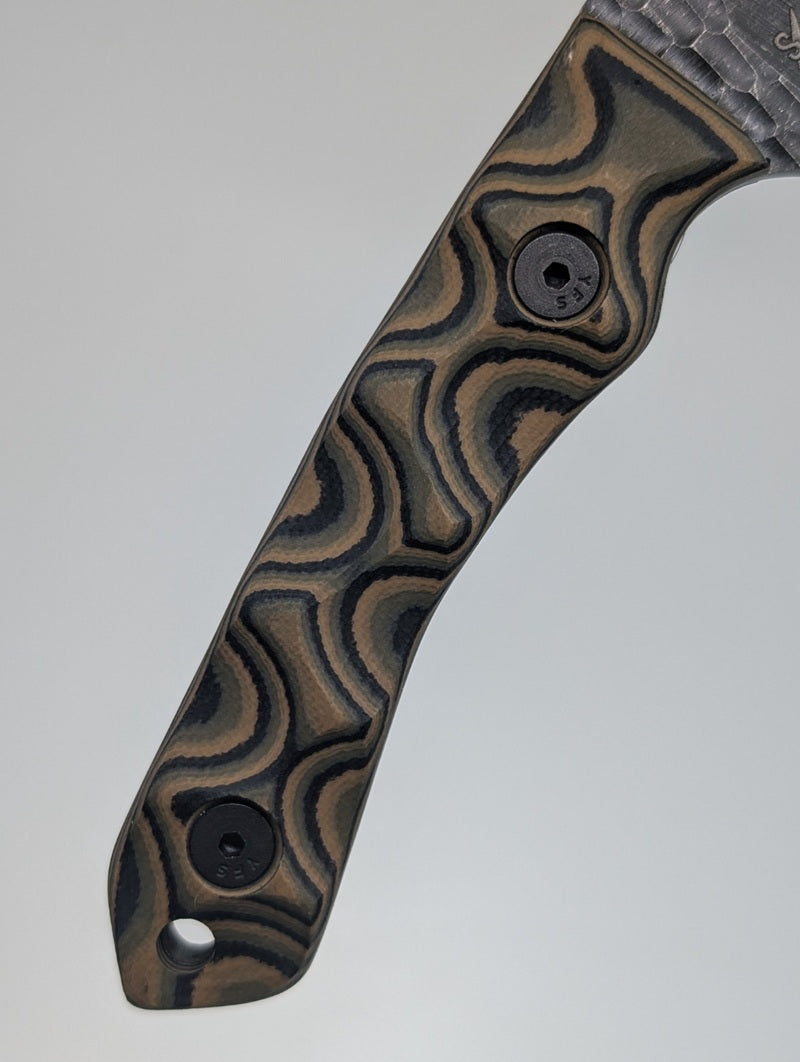 *Consignment* Stroup Knives GP2 G10 Camo Fixed Blade Knife