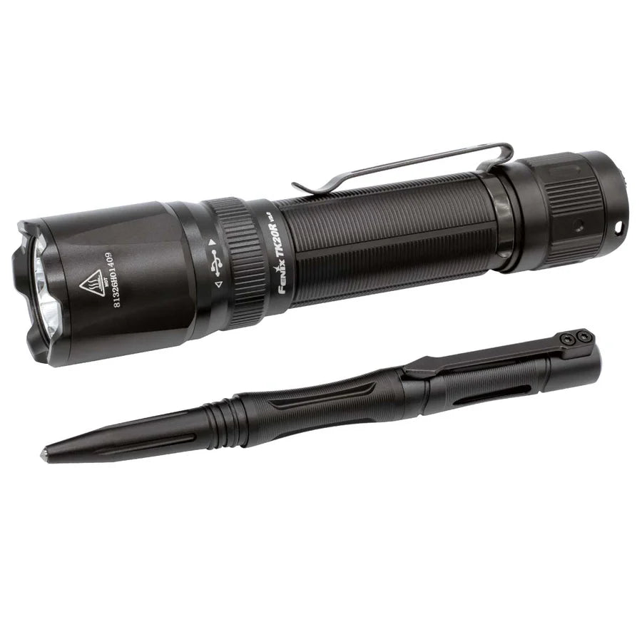 Fenix TK20R V2.0 Rechargeable Tac Flashlight with T5 Pen Gift Set