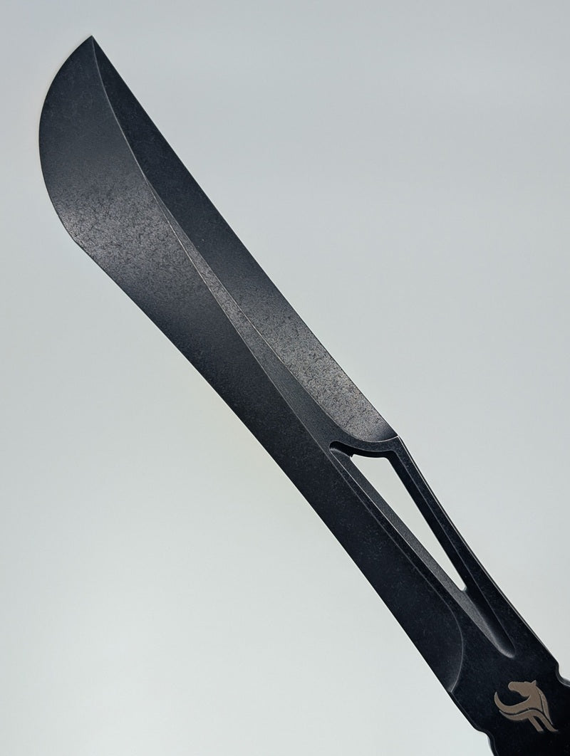 TOA x JF Knifeworks Coated Carbon Fiber False Blade Balisong