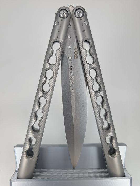 TOA Sovereign Class SLD - Magic Atlanta Blade Show Exclusive Titanium Live Balisong