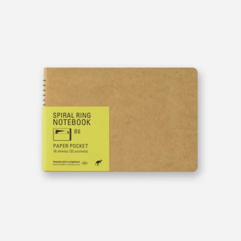 TRAVELER’S Spiral Ring Notebook B6 Slim Paper Pocket