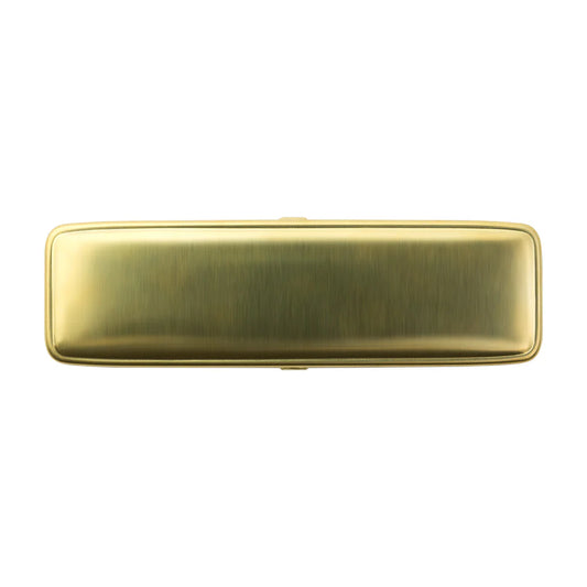 TRAVELER’S Brass Pen Case on a white background