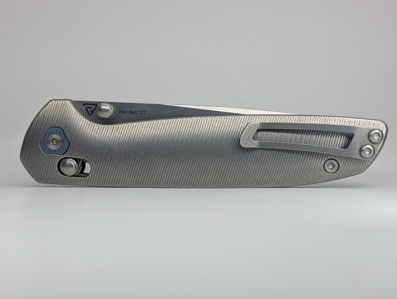 *Consignment* Tactile Knife Co. Maverick Titanium Magnacut Cross Bar Lock Folding Knife