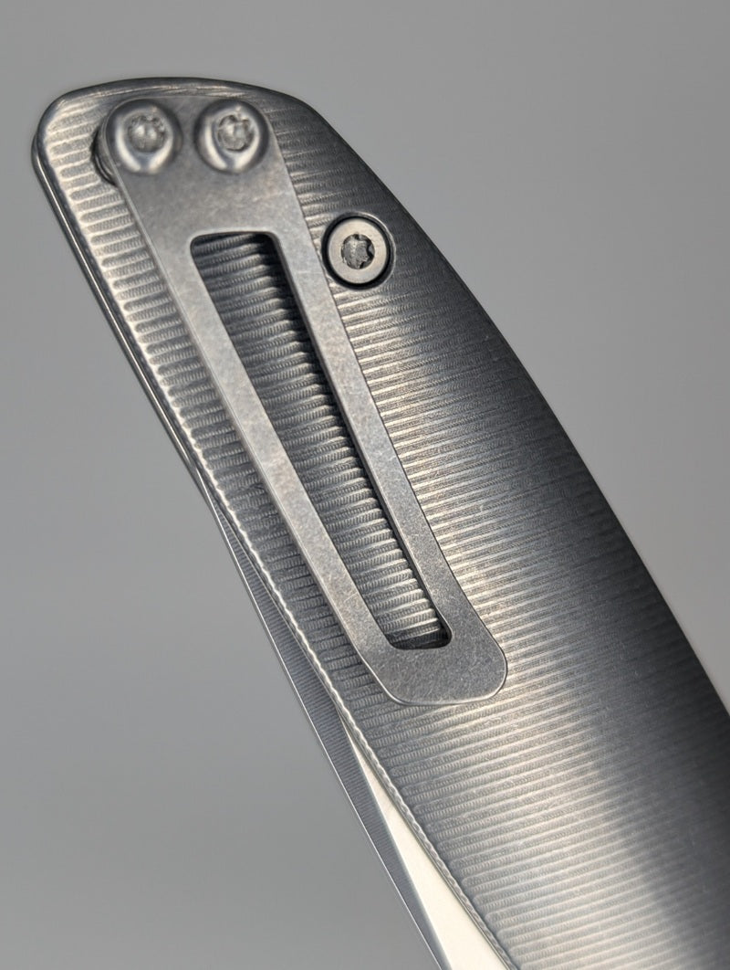 *Consignment* Tactile Knife Co. Maverick Titanium Magnacut Cross Bar Lock Folding Knife