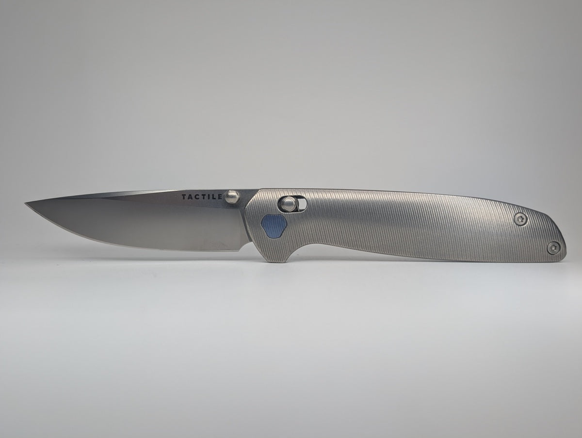 *Consignment* Tactile Knife Co. Maverick Titanium Magnacut Cross Bar Lock Folding Knife