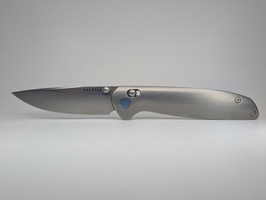 *Consignment* Tactile Knife Co. Maverick Titanium Magnacut Cross Bar Lock Folding Knife