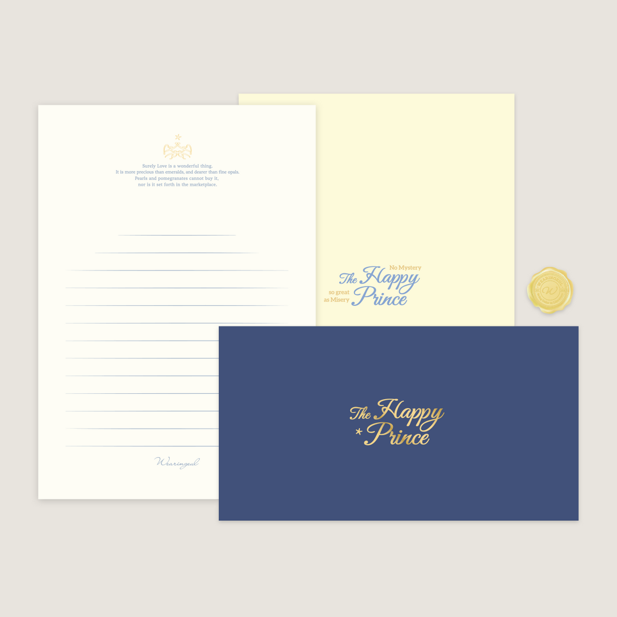 Wearingeul World Literature Letter Set