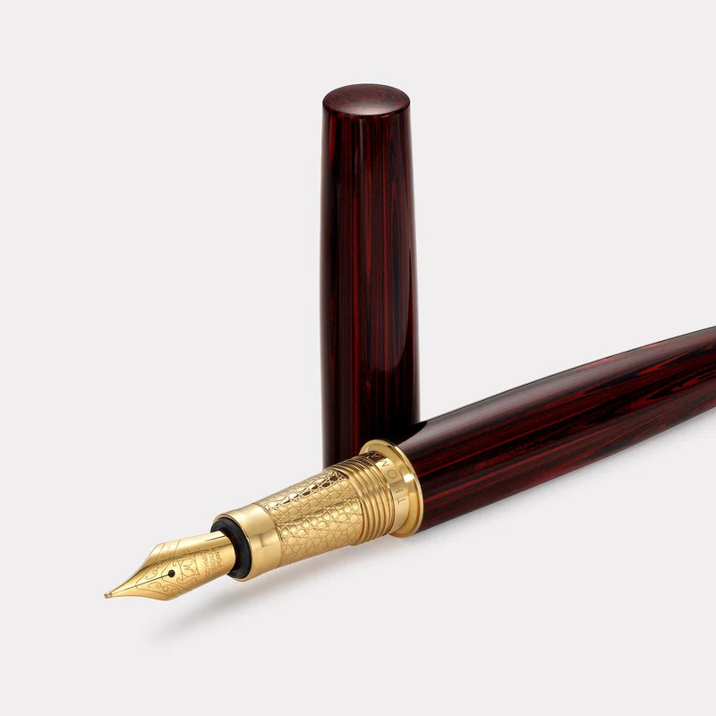 Thomas Slim Namur Ebonite Fountain Pen and Rollerball