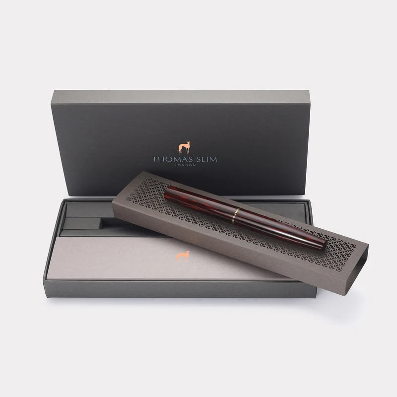 Thomas Slim Namur Ebonite Fountain Pen and Rollerball