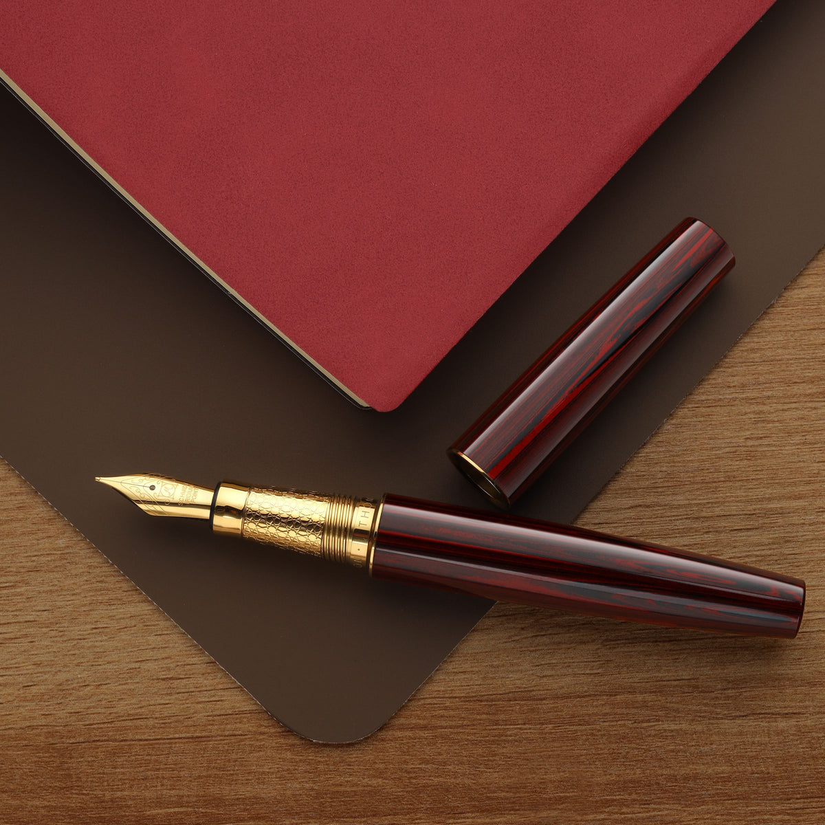 Thomas Slim Namur Ebonite Fountain Pen and Rollerball