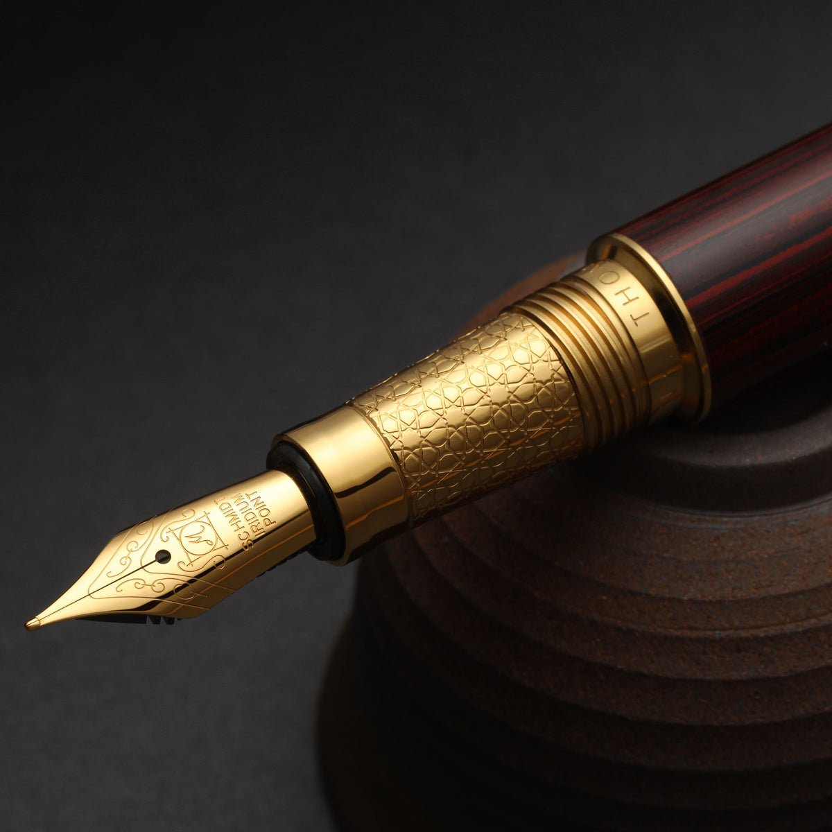 Thomas Slim Namur Ebonite Fountain Pen and Rollerball
