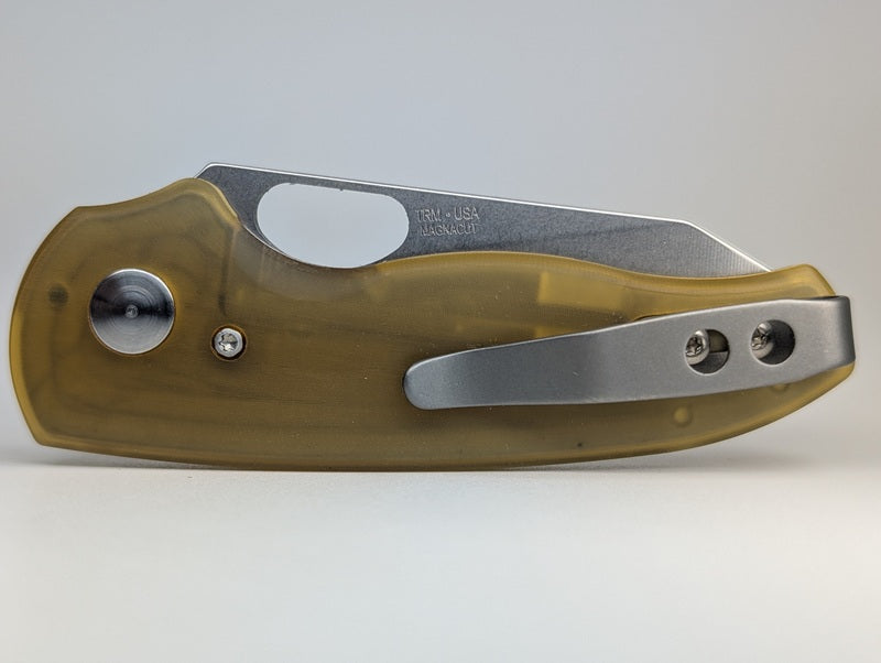 *Consignment* Three Rivers Manufacturing Holier Nerd Ultem Magnacut Linerlock Folding Knife