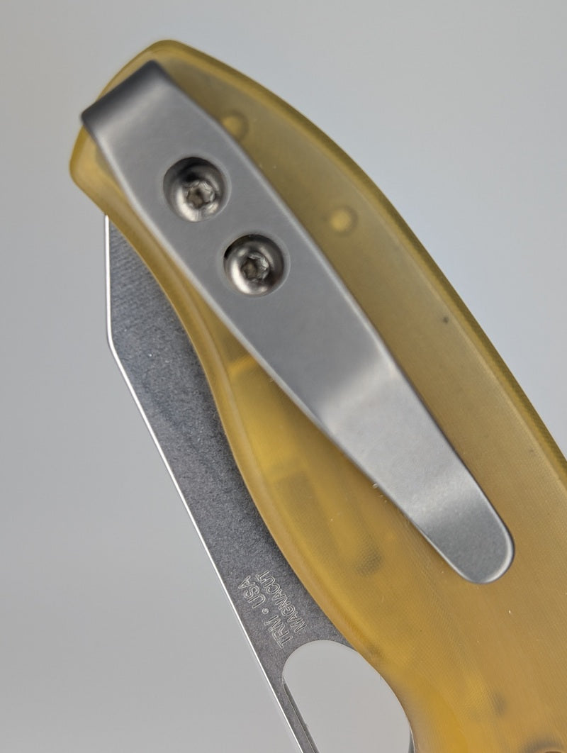 *Consignment* Three Rivers Manufacturing Holier Nerd Ultem Magnacut Linerlock Folding Knife