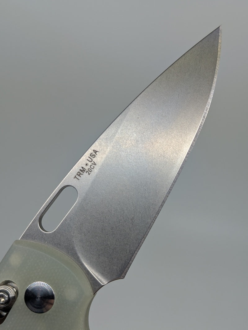 *Consignment* Three Rivers Manufacturing Bulldog Jade G-10 Crossbar Lock Folding Knife