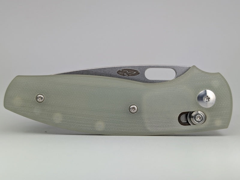 *Consignment* Three Rivers Manufacturing Bulldog Jade G-10 Crossbar Lock Folding Knife