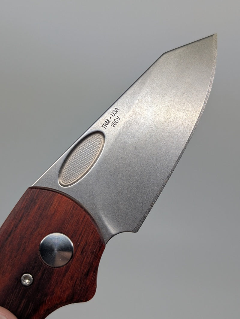 *Consignment* Three Rivers Manufacturing Nerd Rosewood Tek-Wood Linerlock Folding Knife
