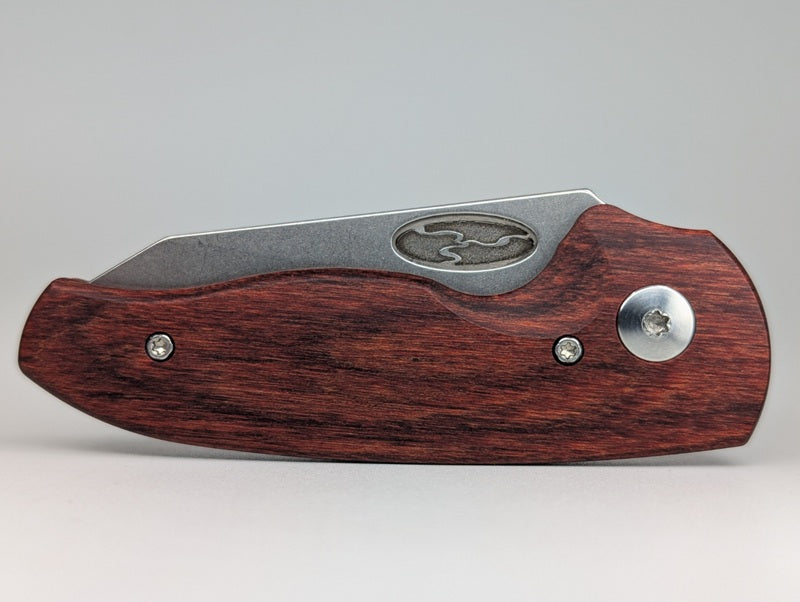 *Consignment* Three Rivers Manufacturing Nerd Rosewood Tek-Wood Linerlock Folding Knife