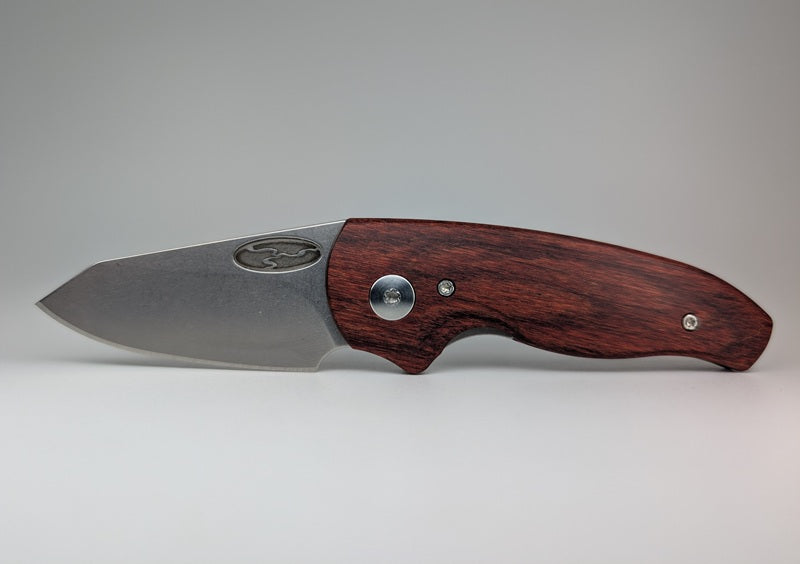 *Consignment* Three Rivers Manufacturing Nerd Rosewood Tek-Wood Linerlock Folding Knife