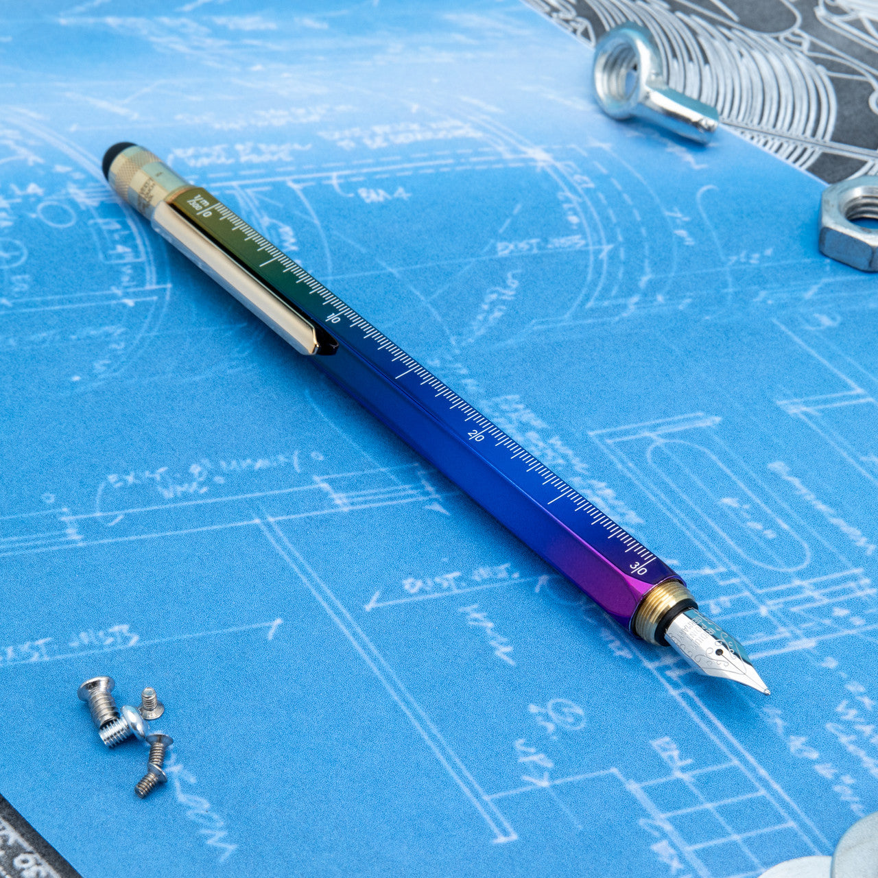 Monteverde One Touch Rainbow Multi-tool Fountain Pen with Stylus