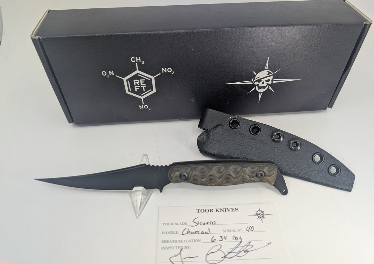 *Consignment* Toor Knives & RE Factor Sicario 4 Knife Complete Set I, II, III, IV Limited Edition Fixed Blade Knife