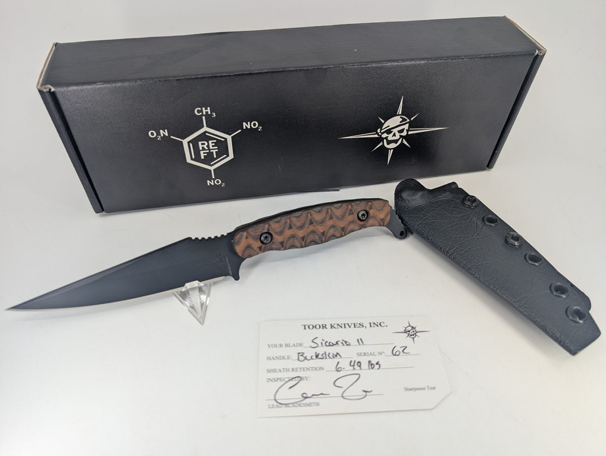*Consignment* Toor Knives & RE Factor Sicario 4 Knife Complete Set I, II, III, IV Limited Edition Fixed Blade Knife