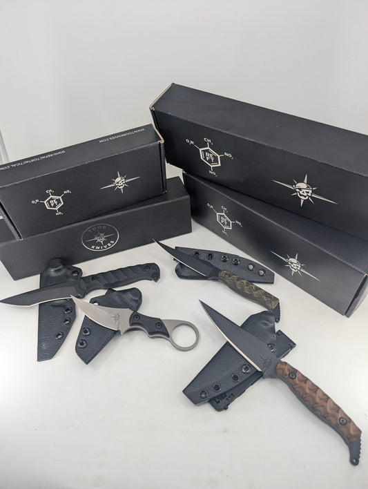 *Consignment* Toor Knives & RE Factor Sicario 4 Knife Complete Set I, II, III, IV Limited Edition Fixed Blade Knife