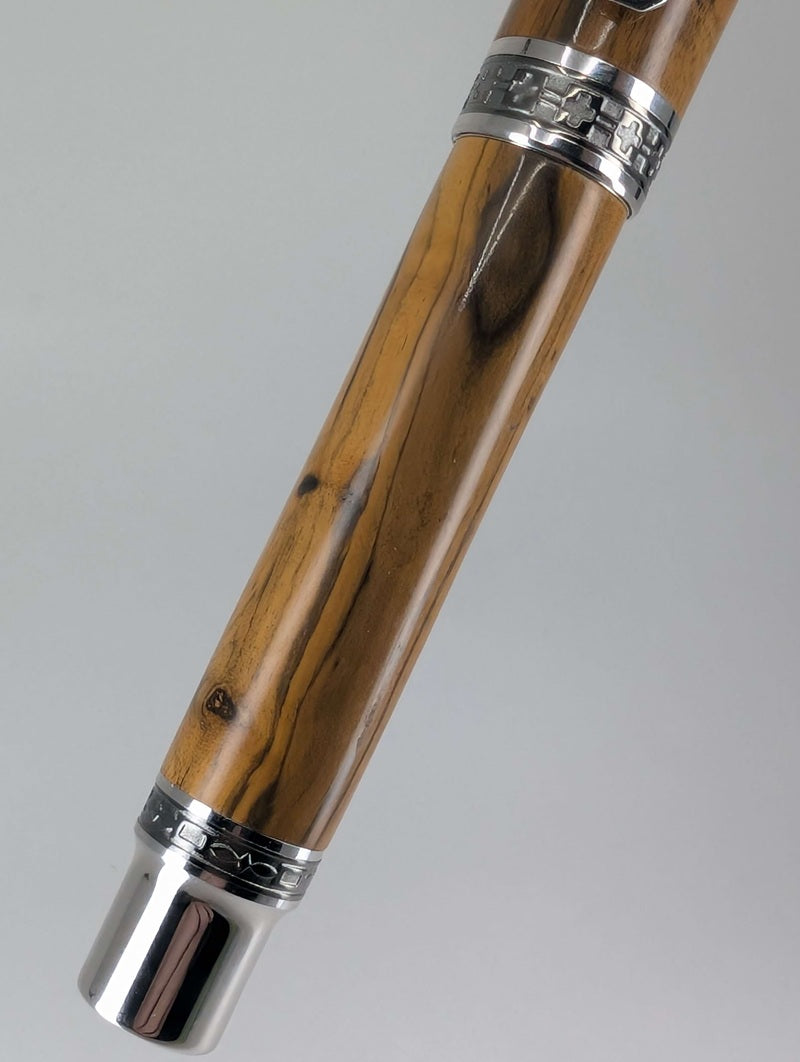 Turchetta Custom Briarwood Resin Fountain Pen Broad Nib
