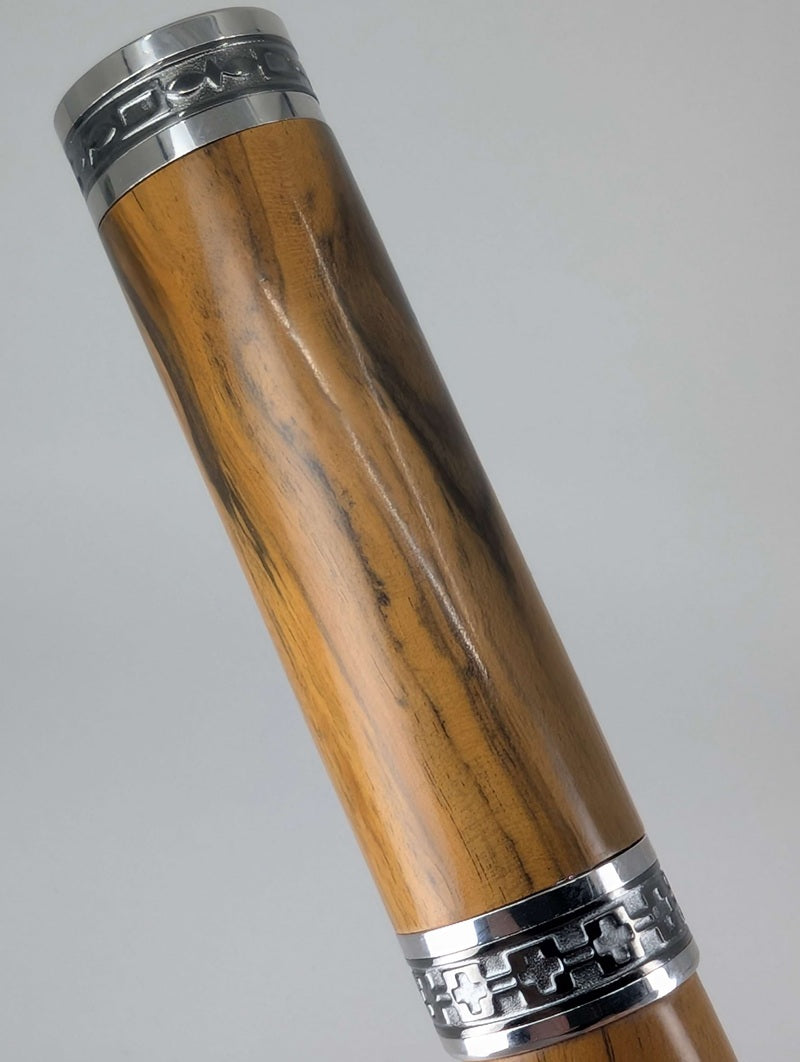 Turchetta Custom Briarwood Resin Fountain Pen Broad Nib