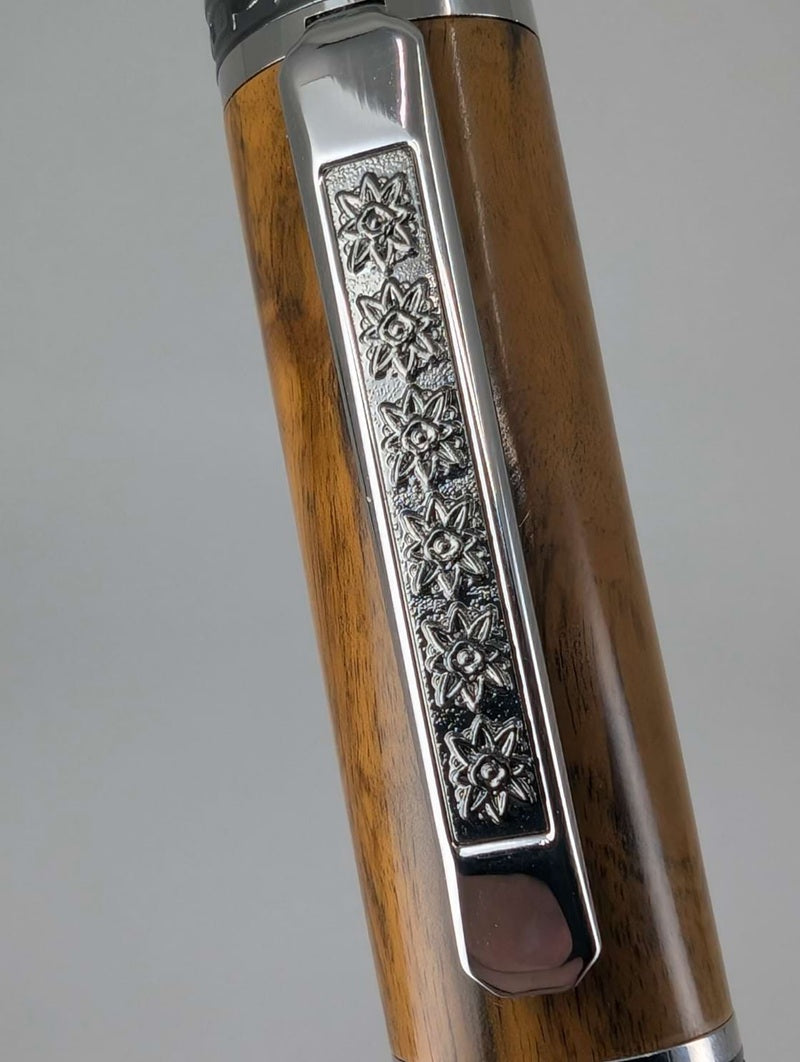 Turchetta Custom Briarwood Resin Fountain Pen Broad Nib