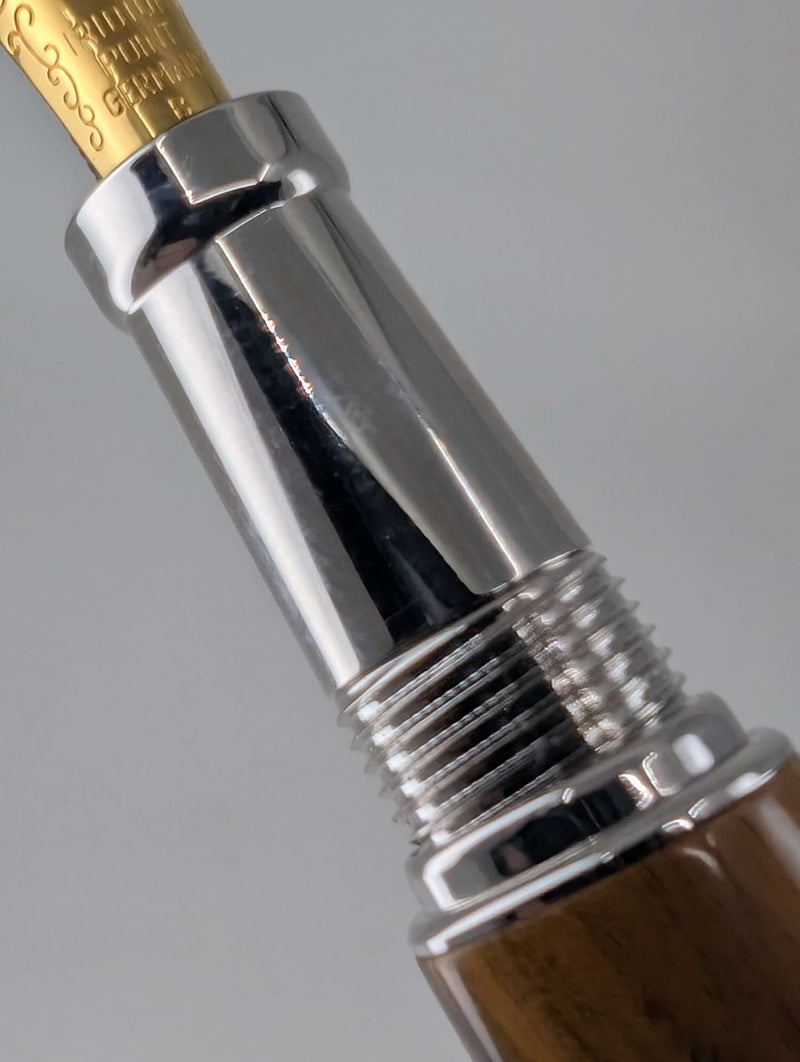 Turchetta Custom Briarwood Resin Fountain Pen Broad Nib