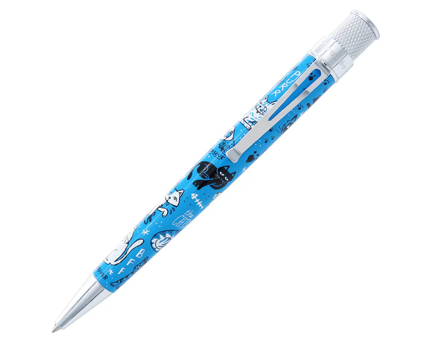 Retro 51 Tornado Cat Rescue Series IV Ballpoint Pen Free Refill