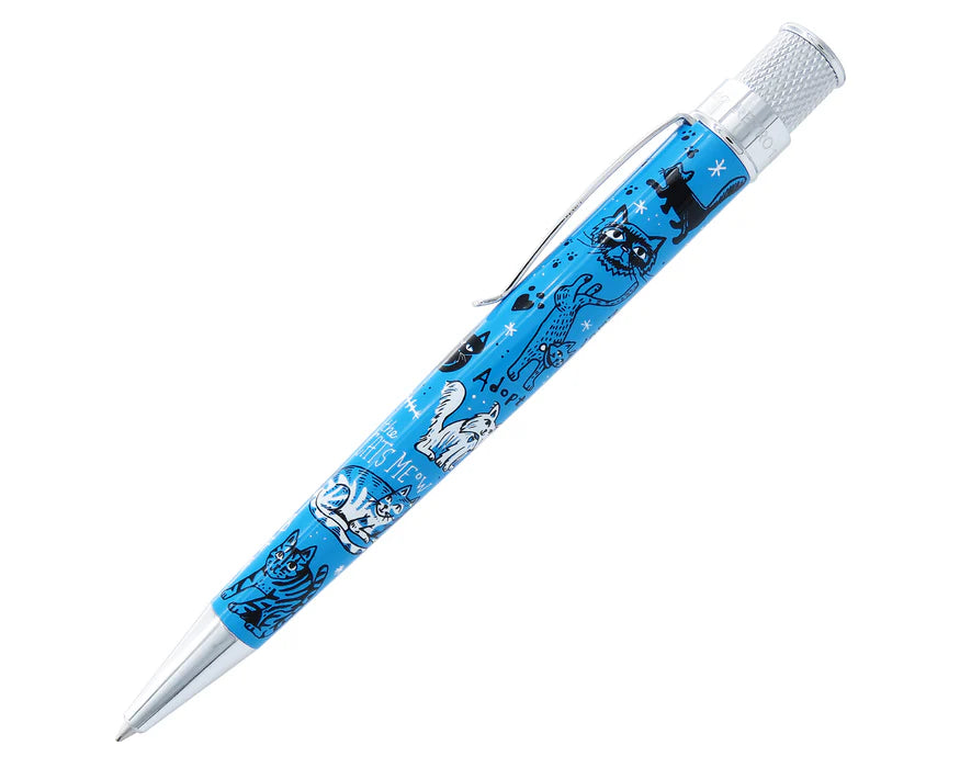 Retro 51 Tornado Cat Rescue Series IV Ballpoint Pen Free Refill