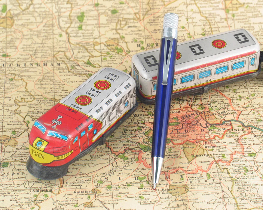 Retro 51 Tornado Classic Lacquer True Blue Rollerball Pen