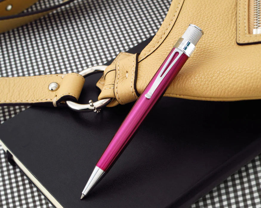 Retro 51 Tornado Classic Lacquer Pink Rollerball Pen