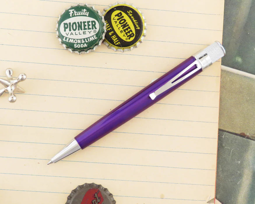 Retro 51 Tornado Classic Lacquer Purple Rollerball Pen
