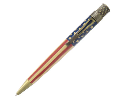 Retro 51 Tornado Vintage Metalsmith Tribute 250 Flag Rollerball Pen