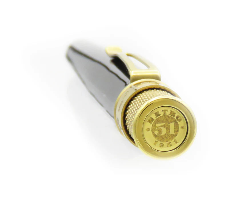 Retro 51 Tornado Classic Lacquer Brown / Brass Rollerball Pen