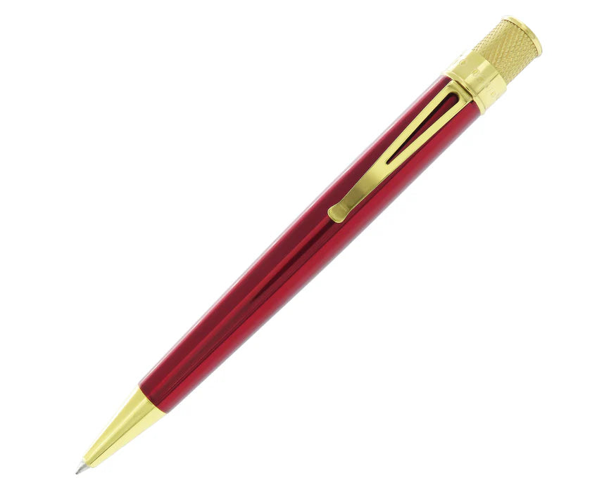 Retro 51 Tornado Classic Lacquer Red / Brass Rollerball Pen