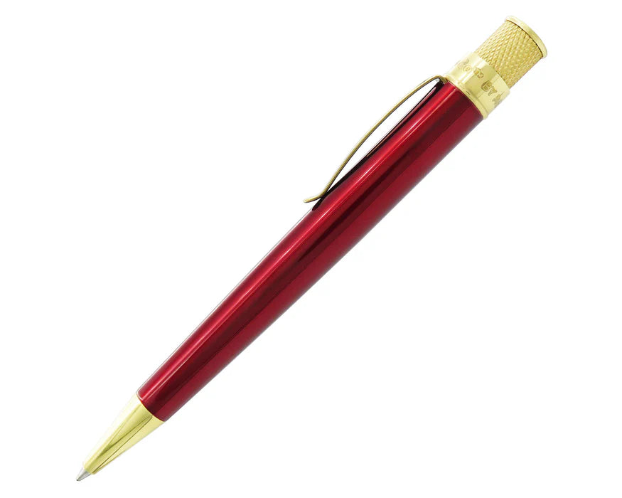 Retro 51 Tornado Classic Lacquer Red / Brass Rollerball Pen