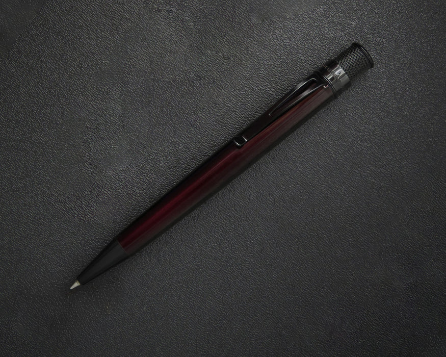 Retro 51 Tornado Black Cherry Stealth Rollerball Pen