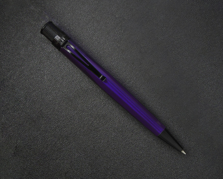 Retro 51 Tornado Stealth Midnight Purple Rollerball Pen