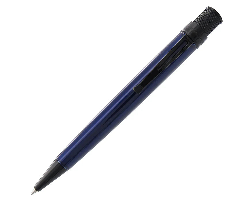 Retro 51 Tornado Stealth Blue Black Rollerball Pen